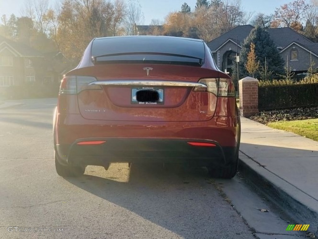 2017 Model X 75D - Red Multi-Coat / Black photo #21