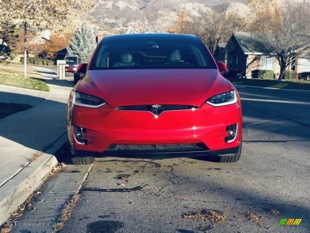 2017 Model X 75D - Red Multi-Coat / Black photo #22