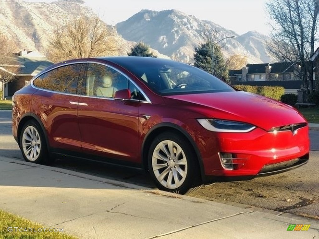 2017 Red MultiCoat Tesla Model X 75D 130522558 Photo 25 GTCarLot
