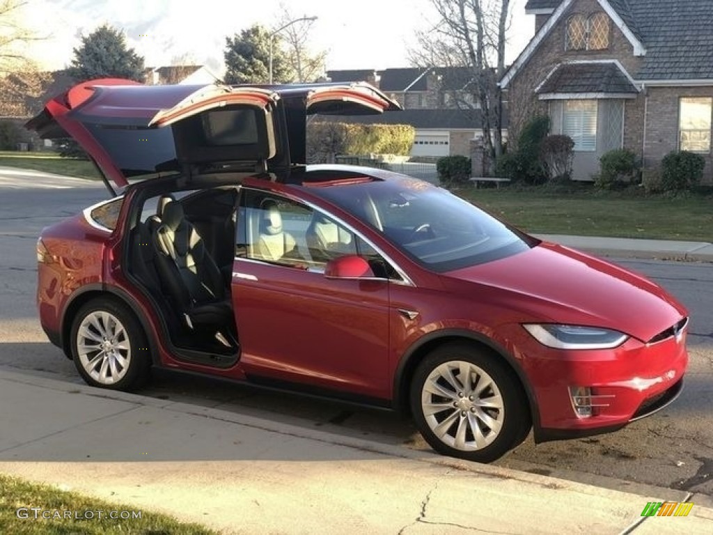 2017 Model X 75D - Red Multi-Coat / Black photo #27