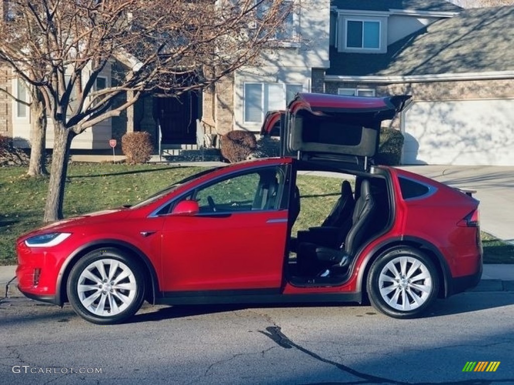 2017 Model X 75D - Red Multi-Coat / Black photo #28