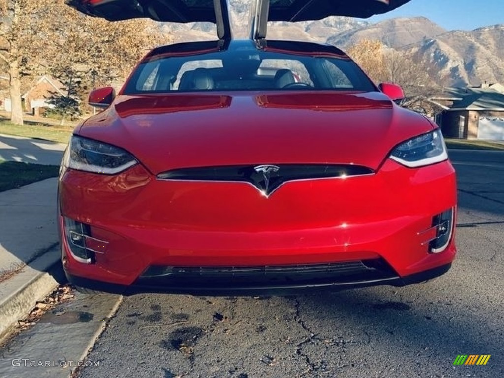 2017 Model X 75D - Red Multi-Coat / Black photo #29