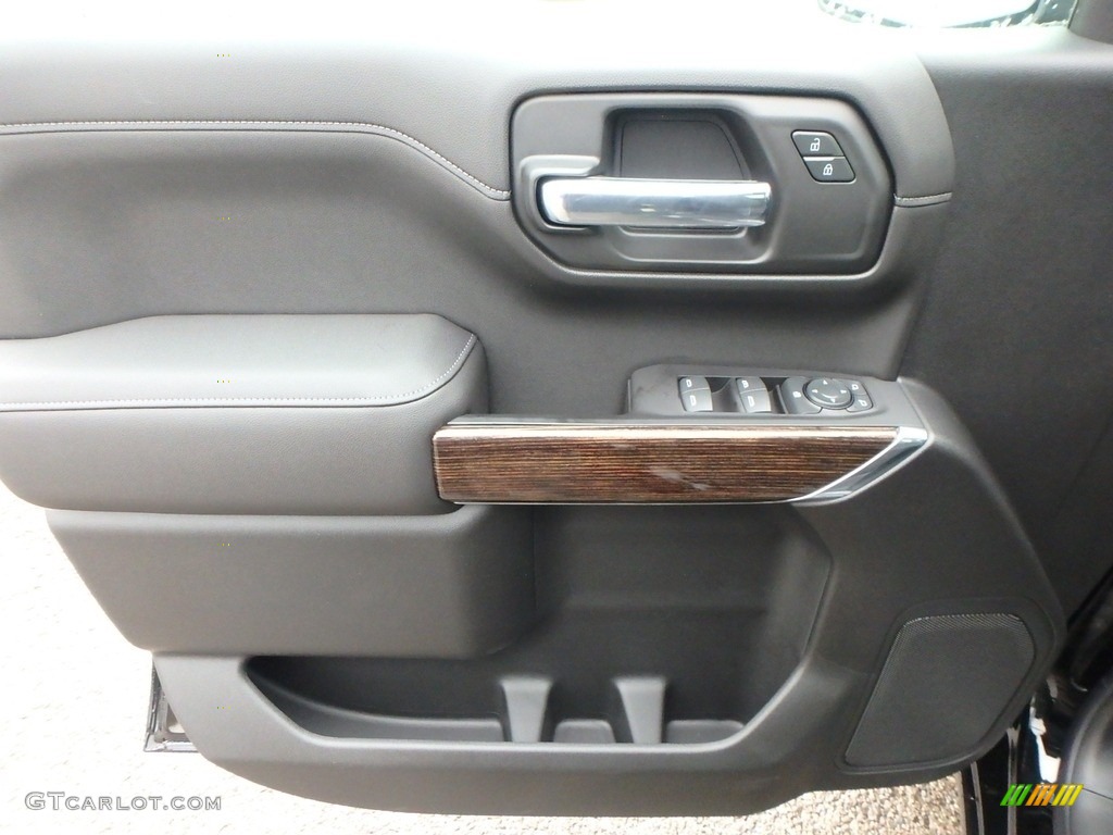 2019 GMC Sierra 1500 SLE Double Cab 4WD Jet Black Door Panel Photo #130543048
