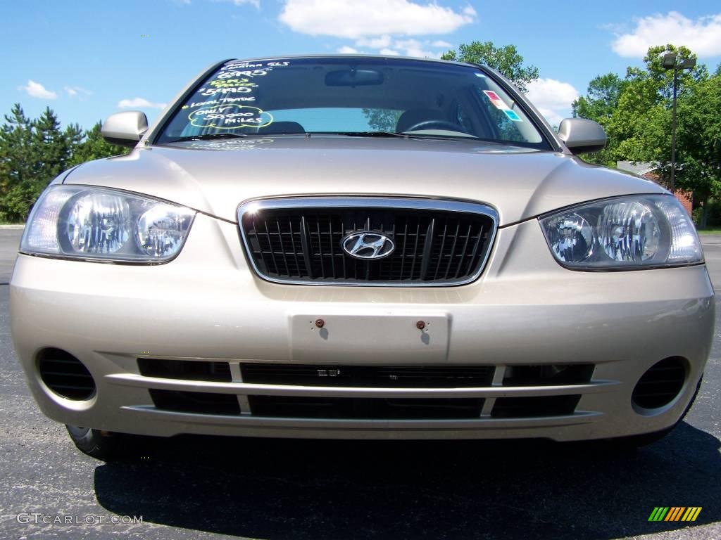 2001 Elantra GLS - Champagne / Beige photo #2