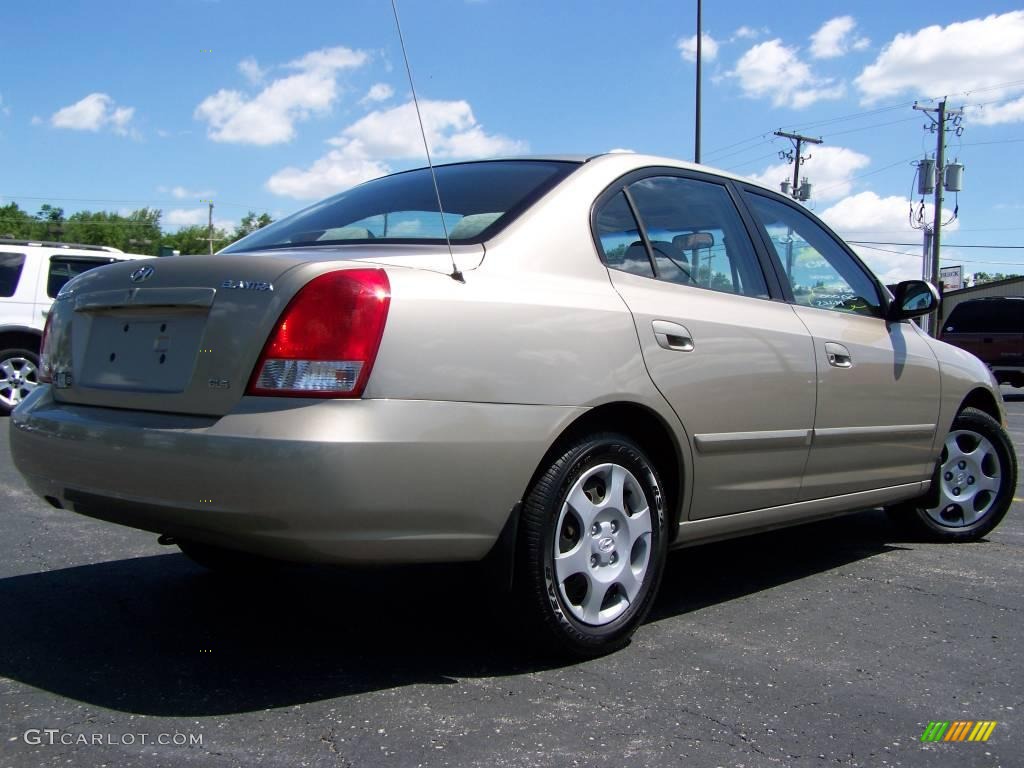 2001 Elantra GLS - Champagne / Beige photo #6