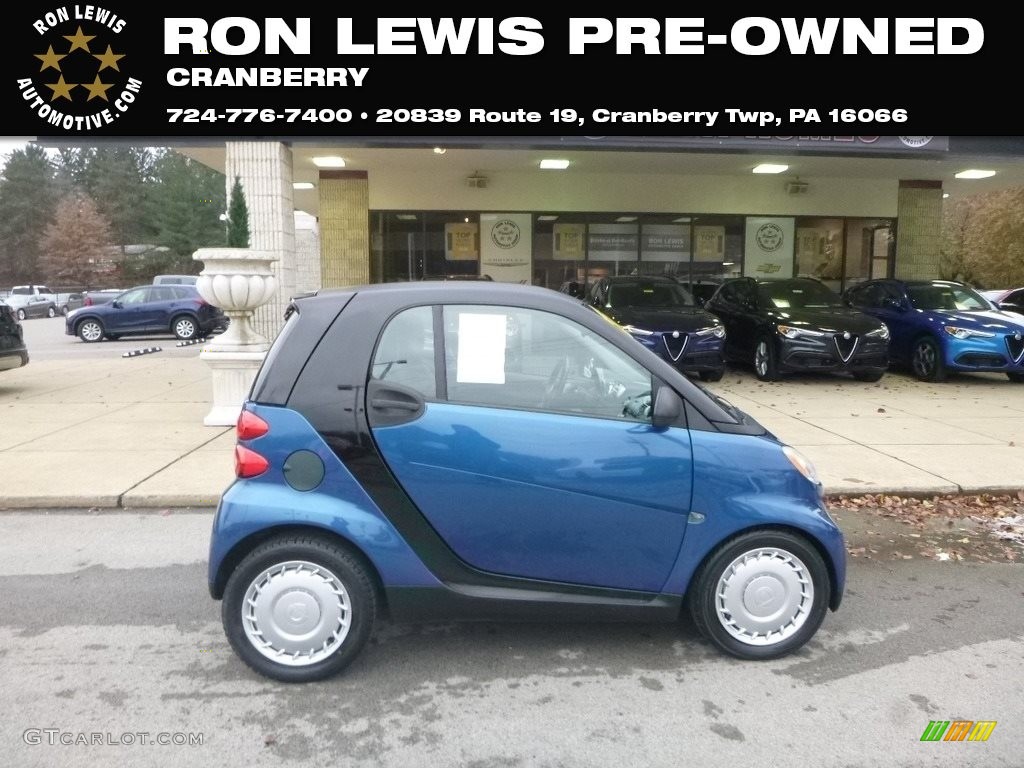 2008 fortwo pure coupe - Blue Metallic / Grey photo #1