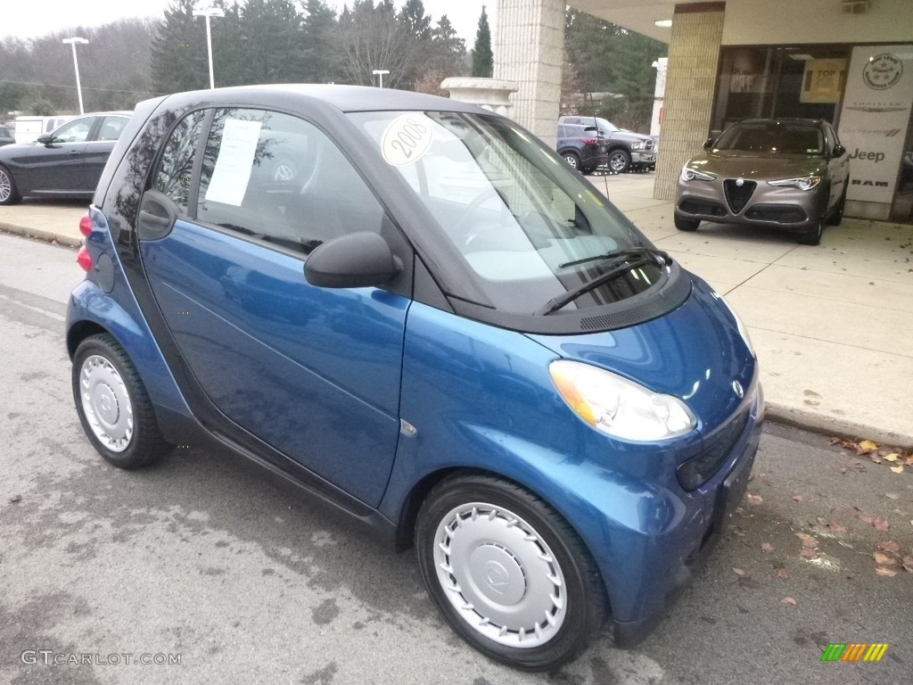 2008 fortwo pure coupe - Blue Metallic / Grey photo #3