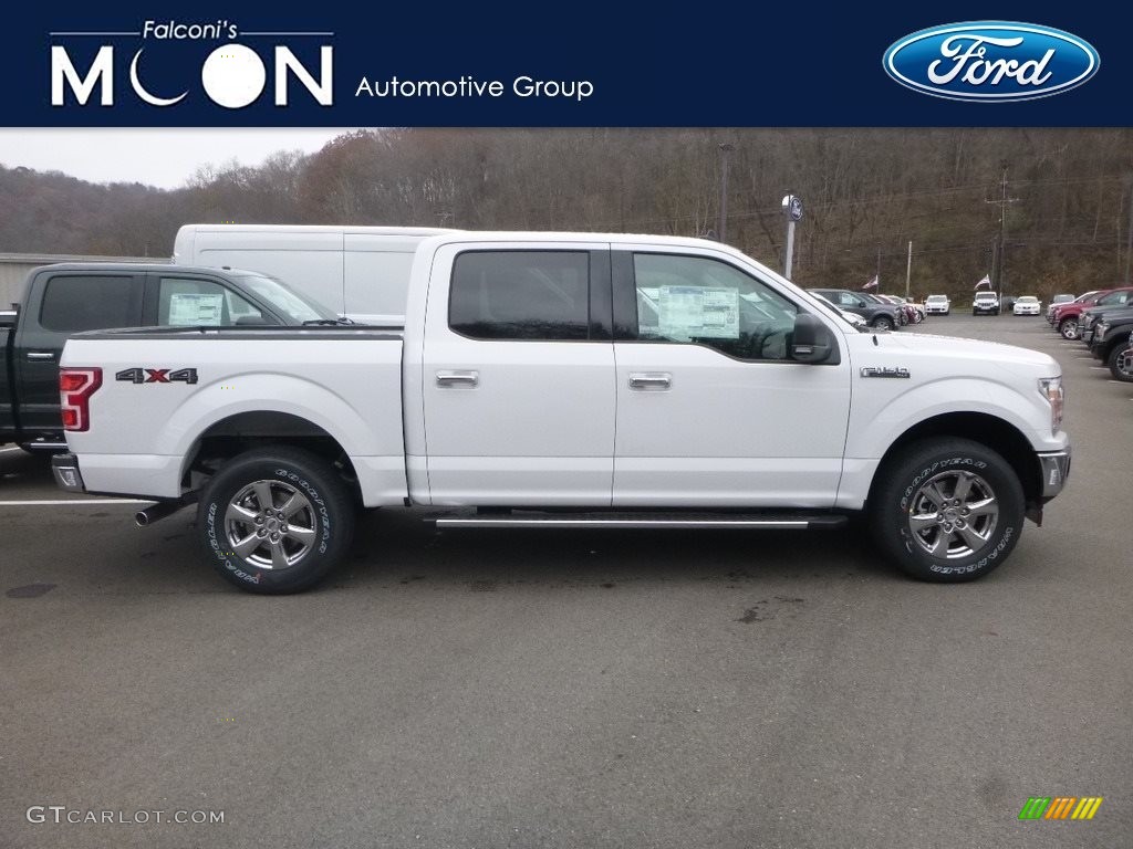 2019 F150 XLT SuperCrew 4x4 - Oxford White / Earth Gray photo #1