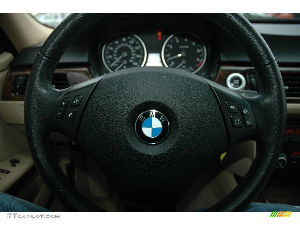 2007 3 Series 328i Sedan - Alpine White / Beige photo #23