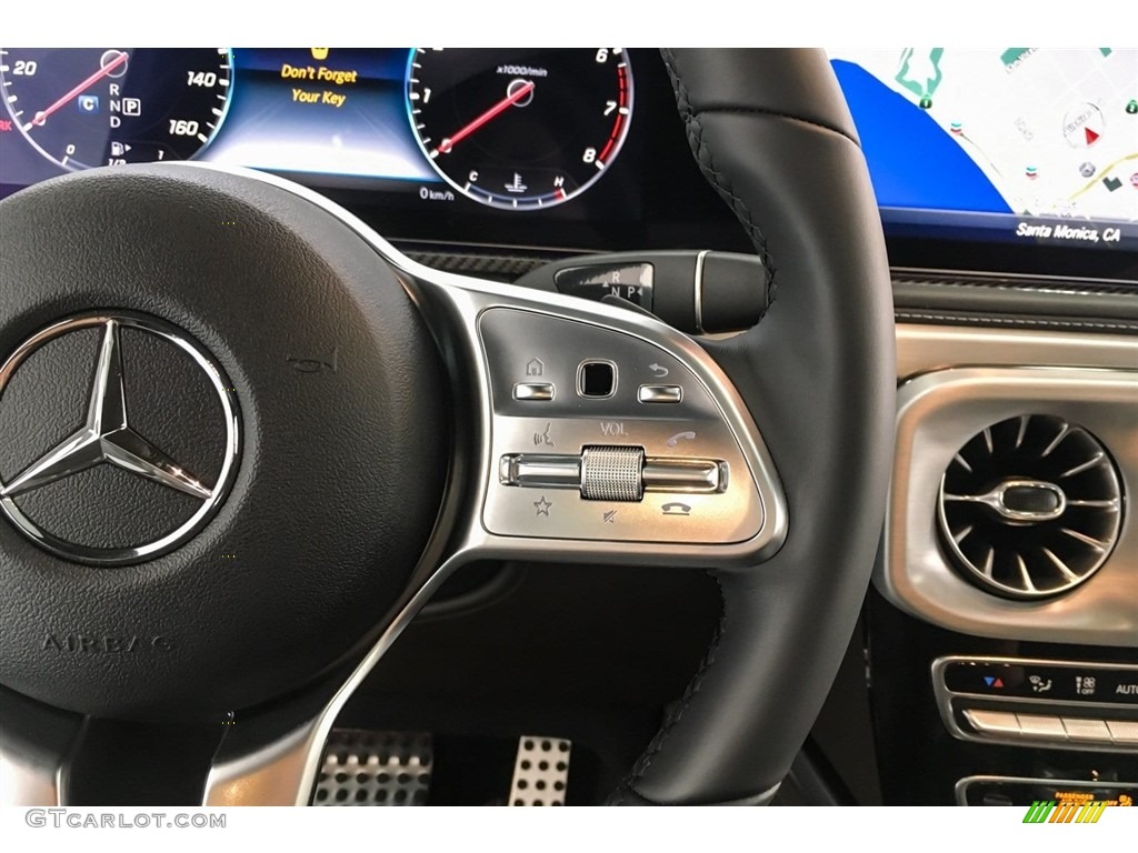 2019 Mercedes-Benz G 550 designo Espresso Brown/Black Steering Wheel Photo #130548014