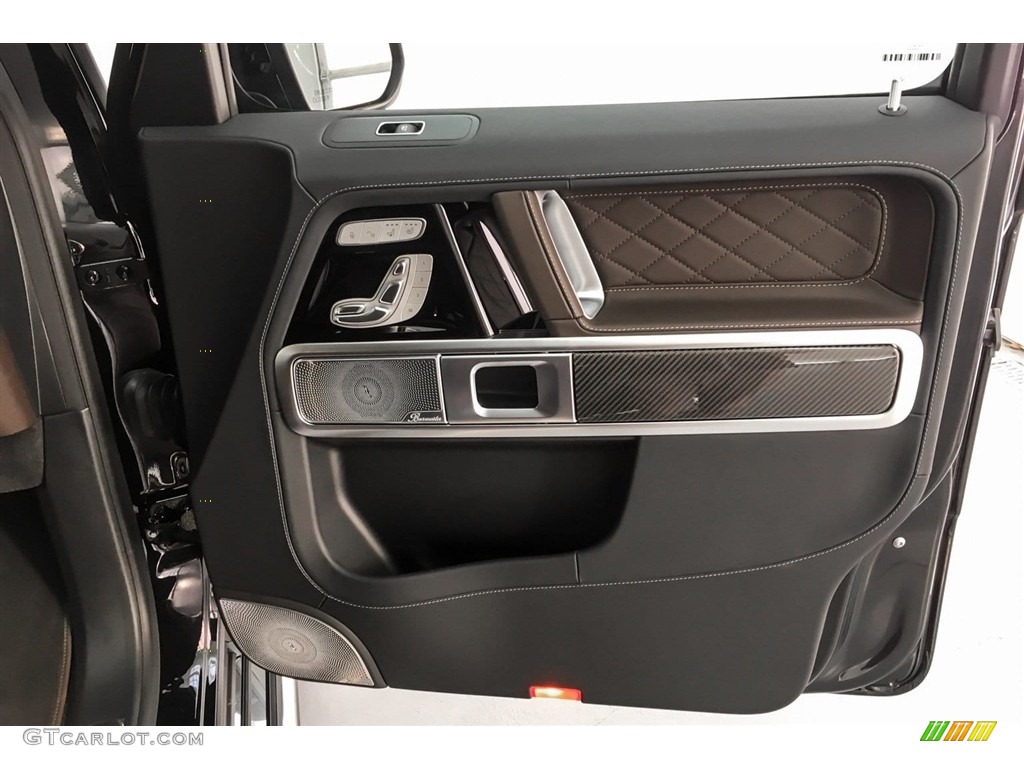 2019 Mercedes-Benz G 550 designo Espresso Brown/Black Door Panel Photo #130548302