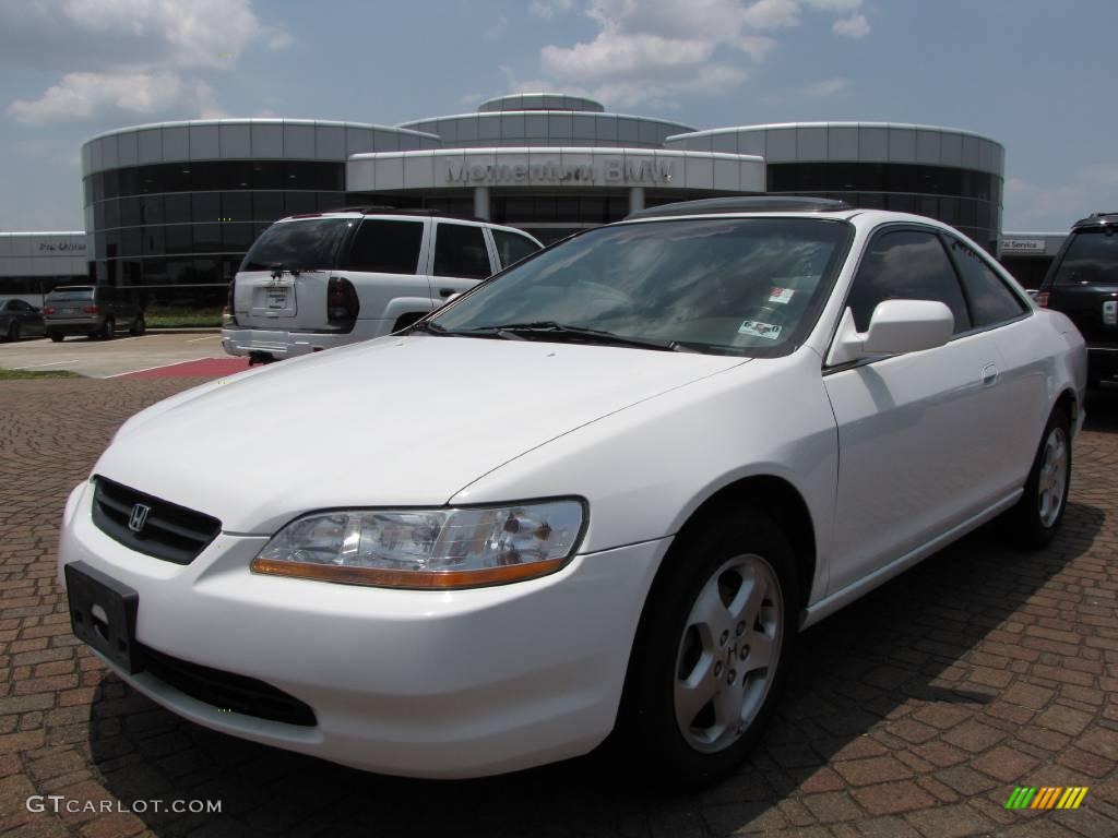 2000 Accord EX V6 Coupe - Taffeta White / Ivory photo #1