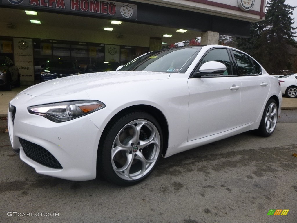 Trofeo White Tri-Coat 2019 Alfa Romeo Giulia Ti Sport AWD Exterior Photo #130552250