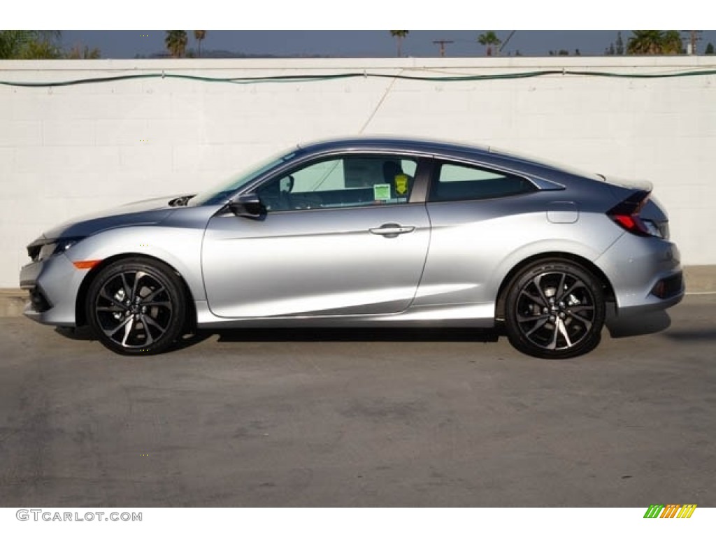 Lunar Silver Metallic 2019 Honda Civic Sport Coupe Exterior Photo #130553588