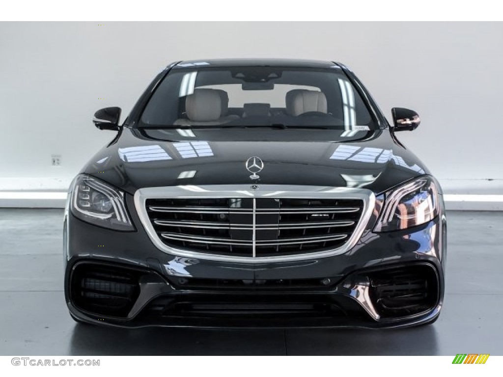 2019 S AMG 63 4Matic Sedan - Magnetite Black Metallic / Porcelain/Black photo #2