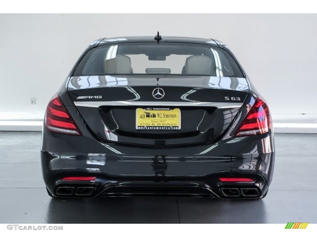 2019 S AMG 63 4Matic Sedan - Magnetite Black Metallic / Porcelain/Black photo #3