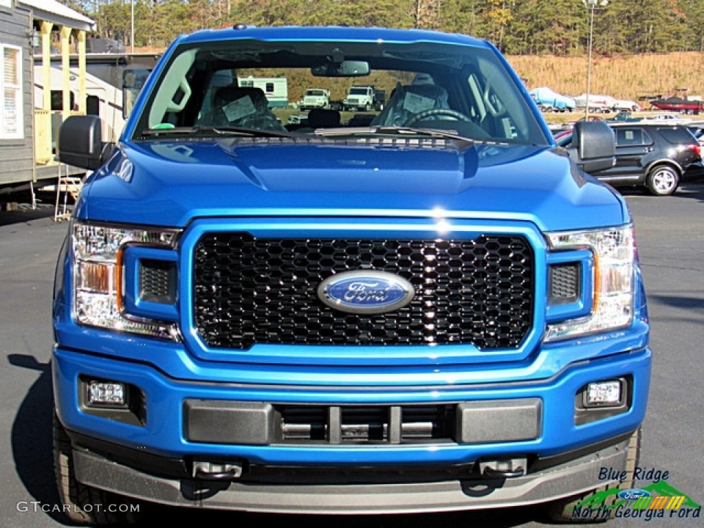 2019 F150 STX SuperCab 4x4 - Velocity Blue / Black photo #4