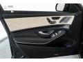 Porcelain/Black 2019 Mercedes-Benz S AMG 63 4Matic Sedan Door Panel
