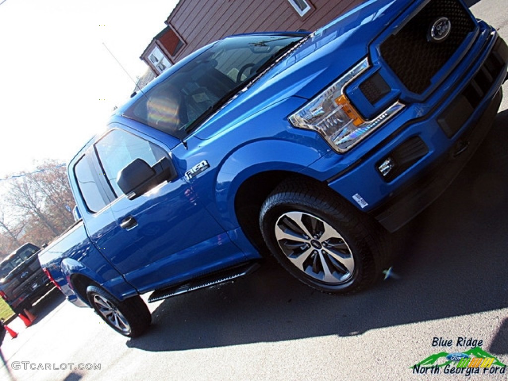 2019 F150 STX SuperCab 4x4 - Velocity Blue / Black photo #31