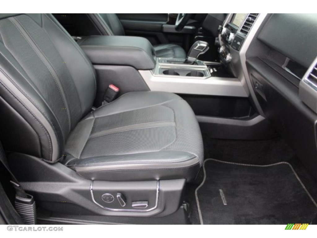 2017 F150 Platinum SuperCrew 4x4 - Shadow Black / Black photo #34
