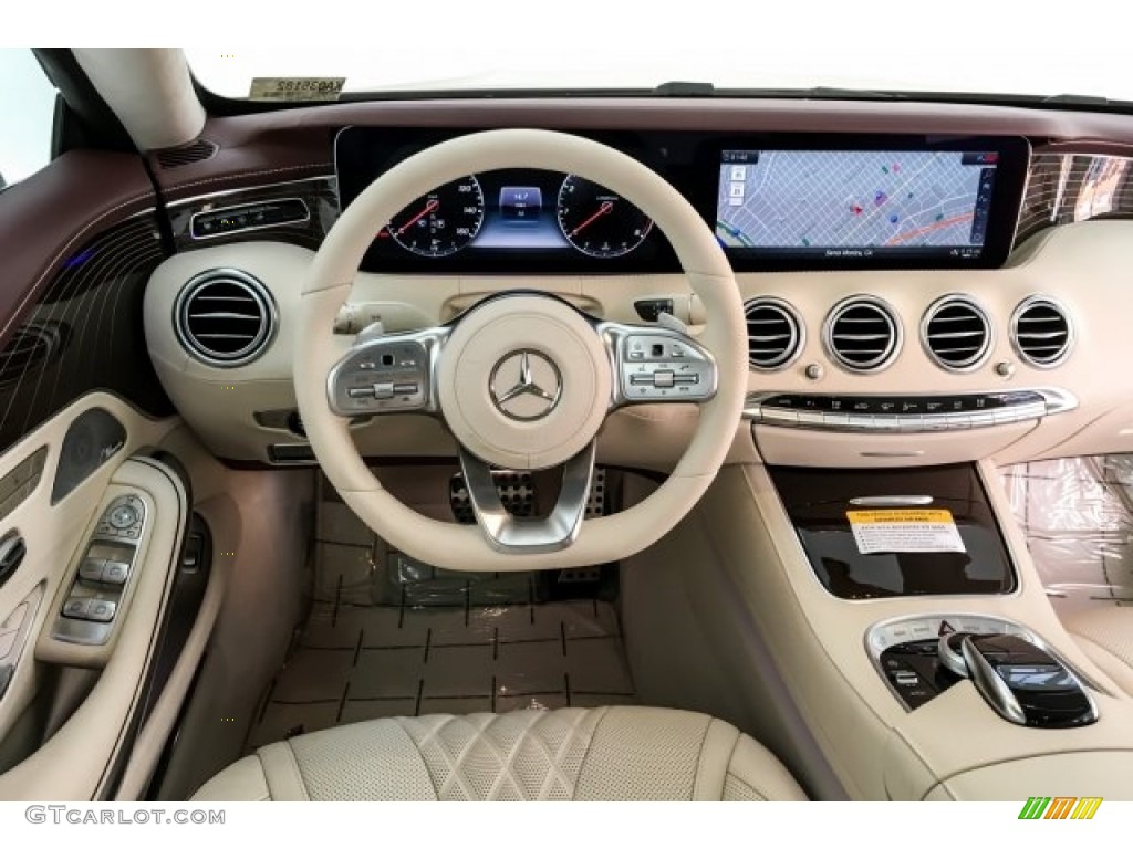 2019 Mercedes-Benz S 560 4Matic Coupe designo Porcelain Dashboard Photo #130555889