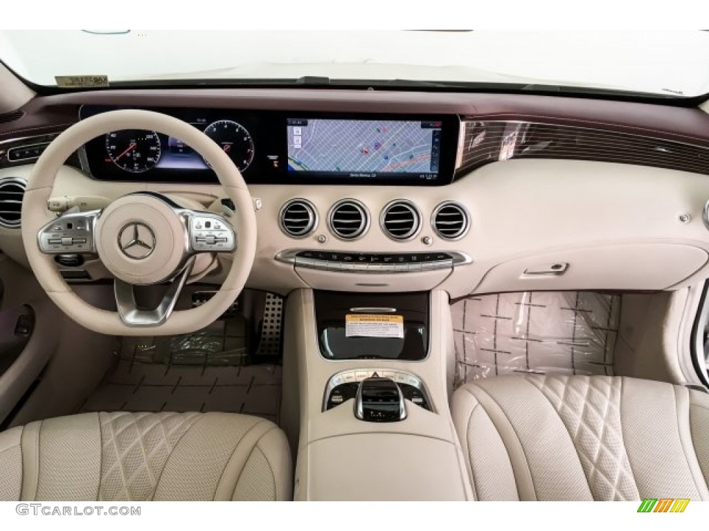 2019 Mercedes-Benz S 560 4Matic Coupe designo Porcelain Dashboard Photo #130556165