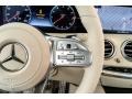 2019 Mercedes-Benz S designo Porcelain Interior Steering Wheel Photo
