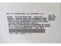 NH603P: White Diamond Pearl 2019 Honda Pilot EX-L Color Code