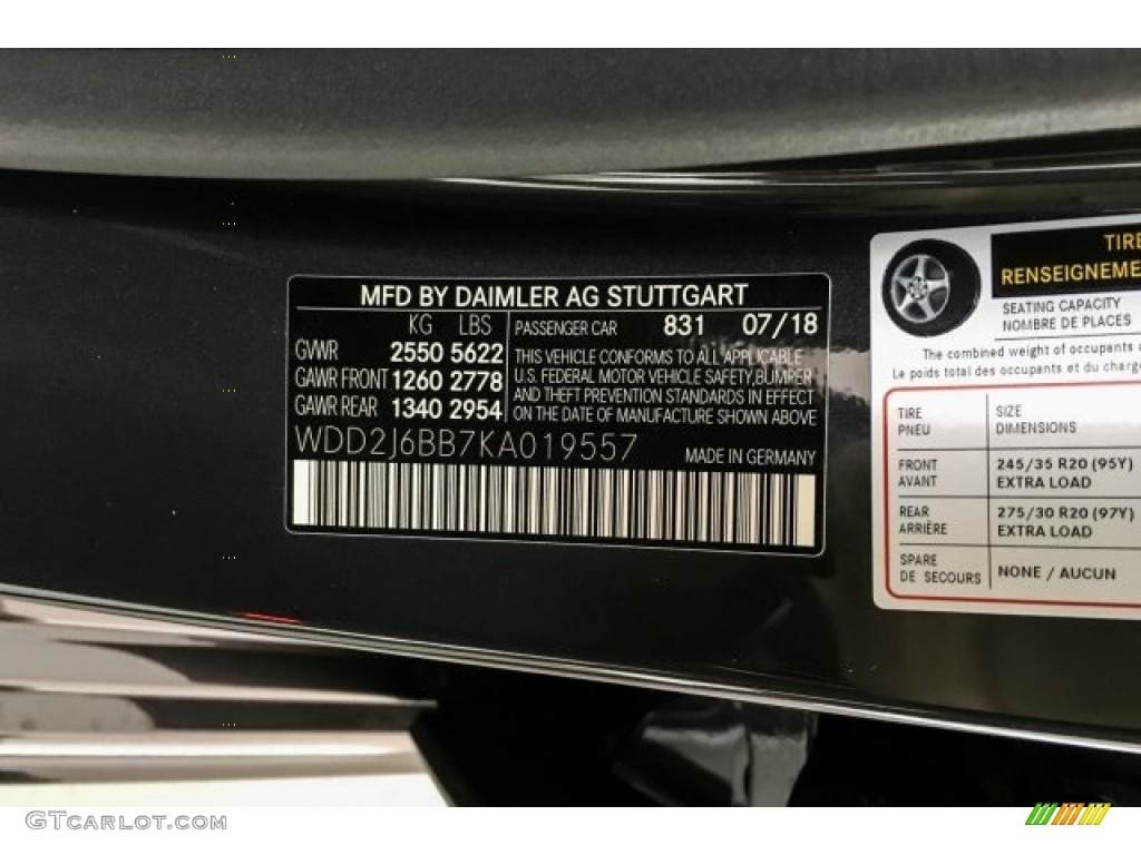 2019 Mercedes-Benz CLS AMG 53 4Matic Coupe Parts Photos