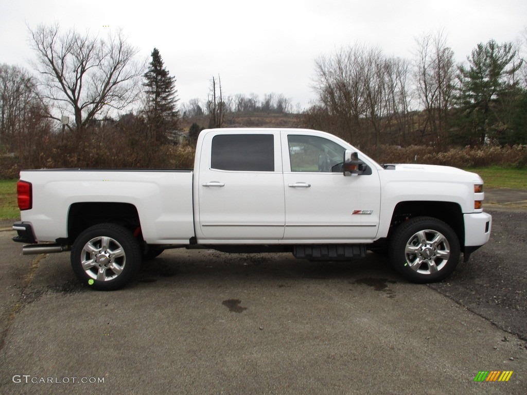 Summit White 2019 Chevrolet Silverado 2500HD LTZ Crew Cab 4WD Exterior Photo #130558601