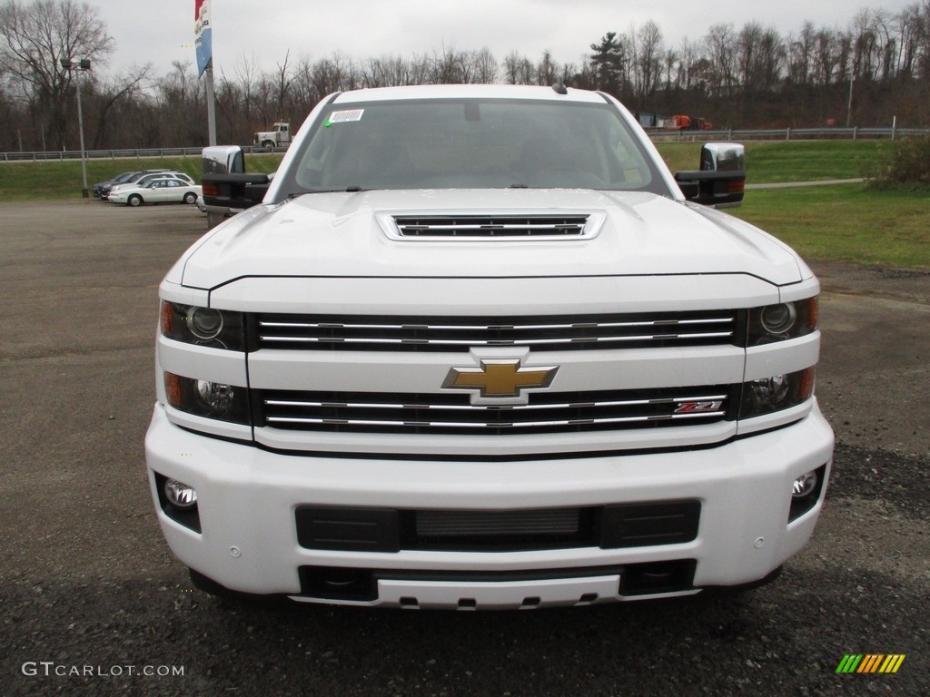 Summit White 2019 Chevrolet Silverado 2500HD LTZ Crew Cab 4WD Exterior Photo #130558766