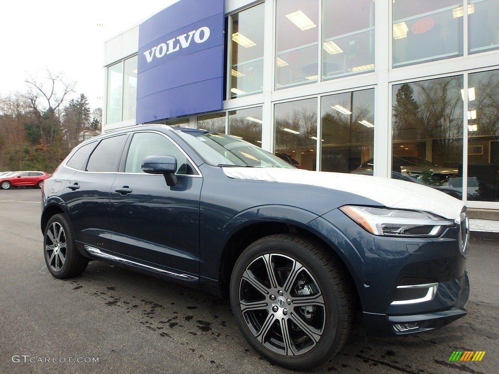 2019 XC60 T5 AWD Inscription - Denim Blue Metallic / Blonde photo #1