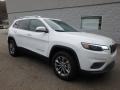 2019 Bright White Jeep Cherokee Latitude Plus 4x4  photo #7