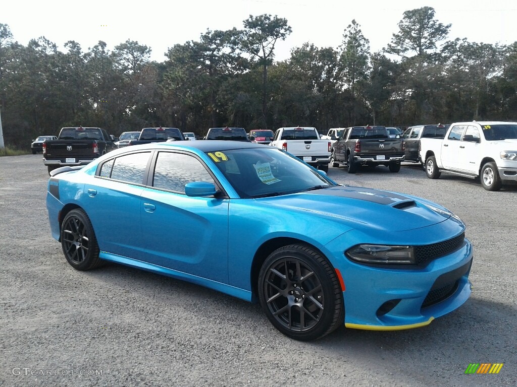 2019 Charger Daytona - B5 Blue Pearl / Black photo #7
