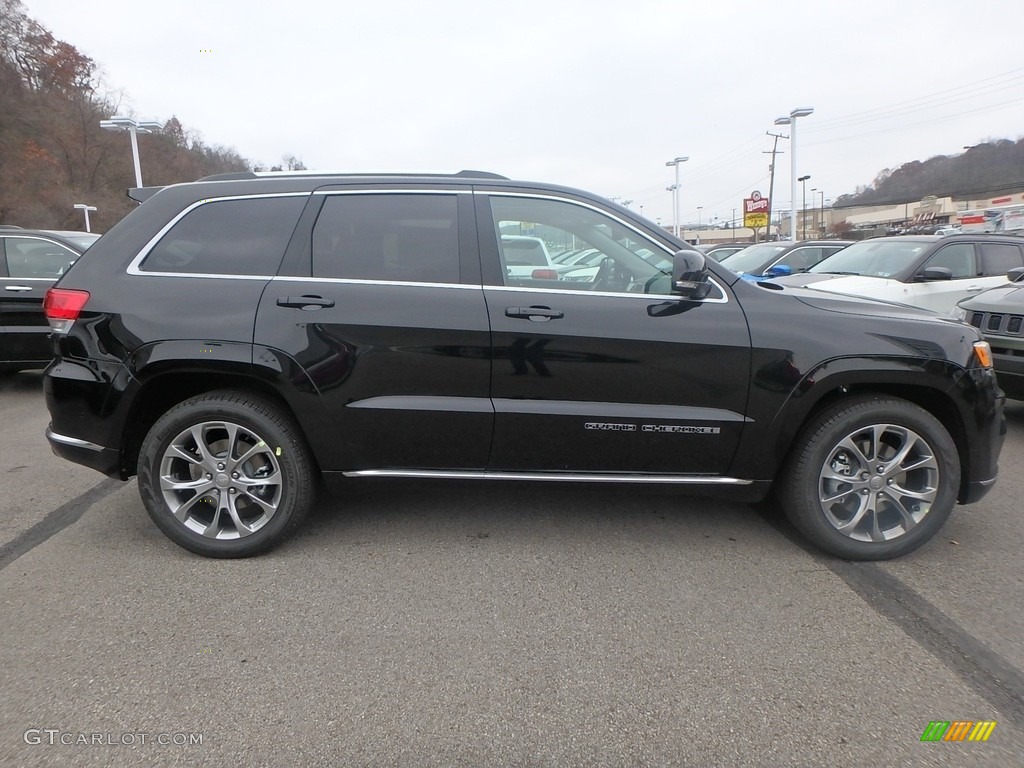 Diamond Black Crystal Pearl 2019 Jeep Grand Cherokee Summit 4x4 Exterior Photo #130561817