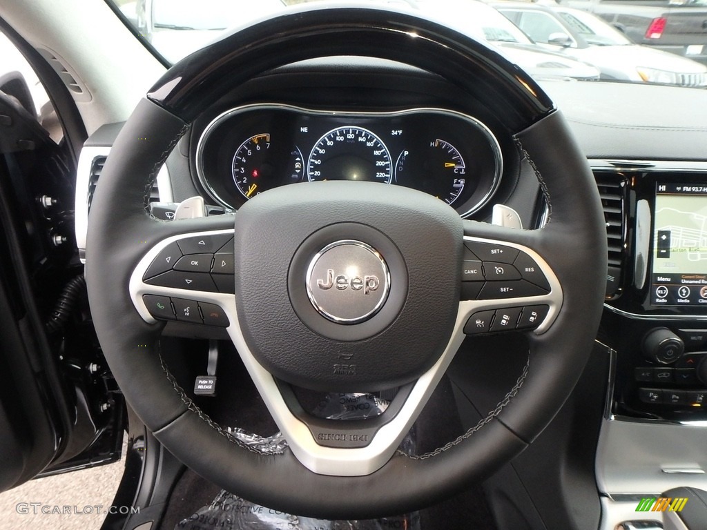2019 Jeep Grand Cherokee Summit 4x4 Black Steering Wheel Photo #130562189