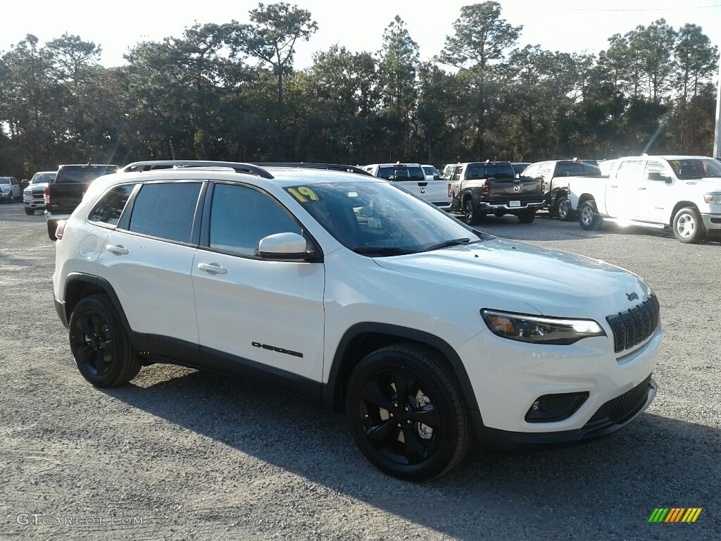 Pearl White 2019 Jeep Cherokee Latitude Plus Exterior Photo #130562759