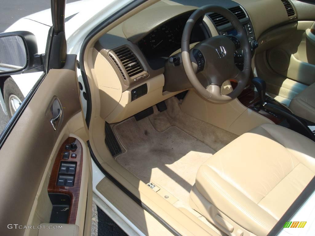 2007 Accord EX-L Sedan - Taffeta White / Ivory photo #11