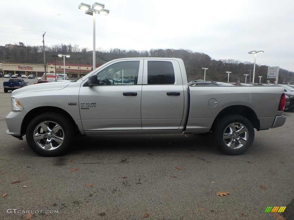 2019 1500 Classic Express Quad Cab 4x4 - Bright Silver Metallic / Black/Diesel Gray photo #2