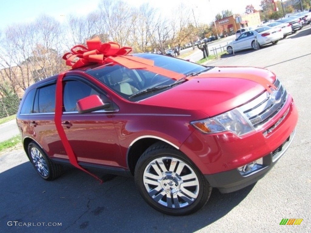 2010 Edge Limited AWD - Red Candy Metallic / Camel photo #1