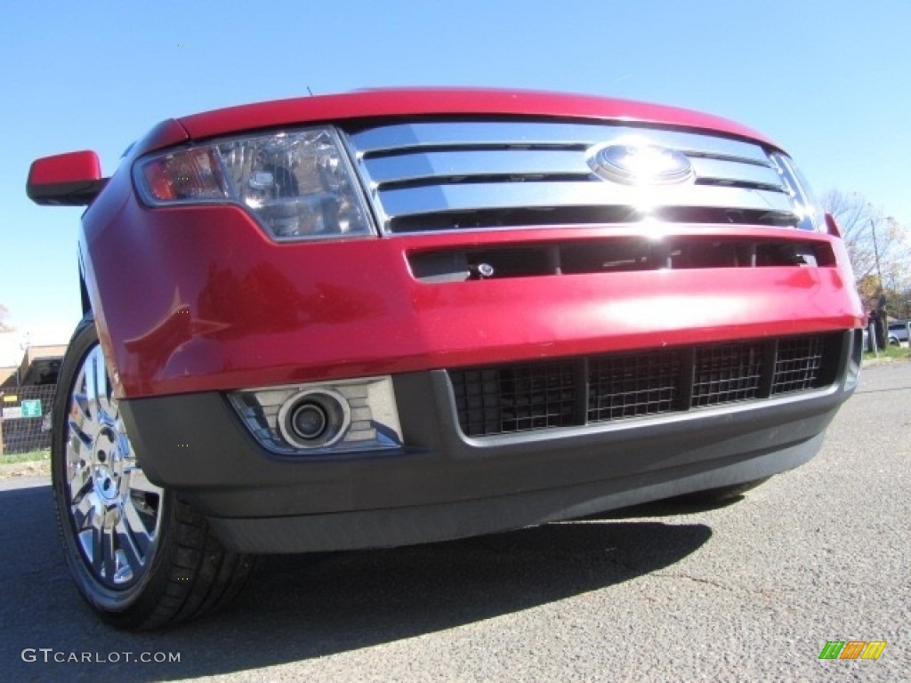 2010 Edge Limited AWD - Red Candy Metallic / Camel photo #2