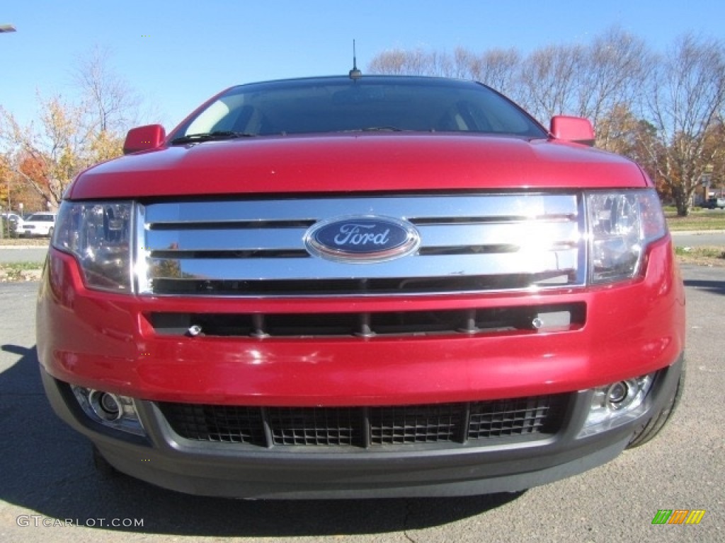 2010 Edge Limited AWD - Red Candy Metallic / Camel photo #4