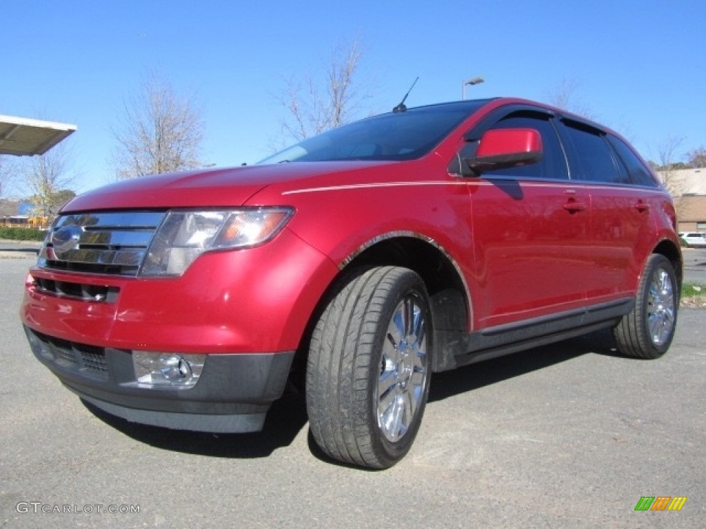 2010 Edge Limited AWD - Red Candy Metallic / Camel photo #6