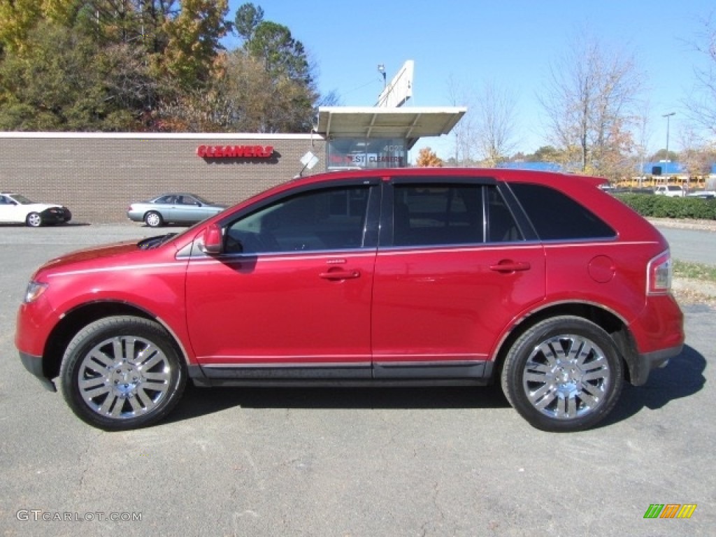 2010 Edge Limited AWD - Red Candy Metallic / Camel photo #7