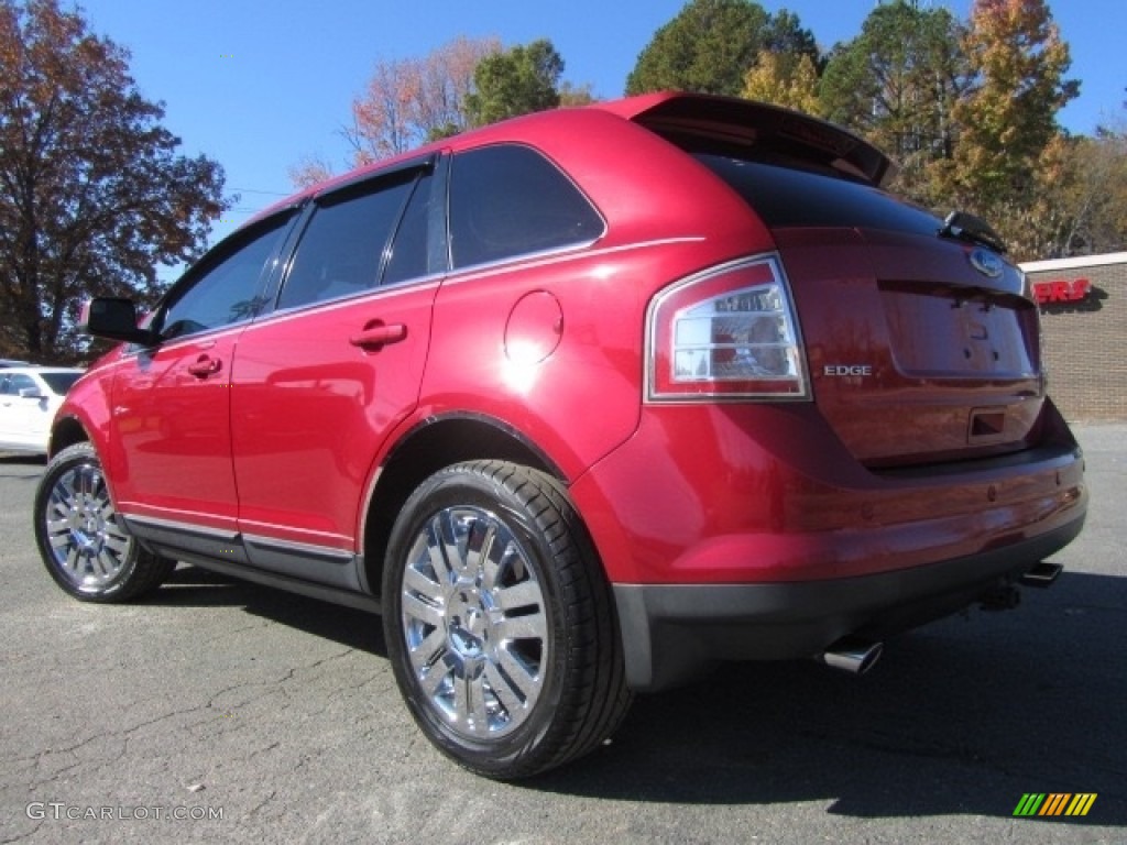 2010 Edge Limited AWD - Red Candy Metallic / Camel photo #8