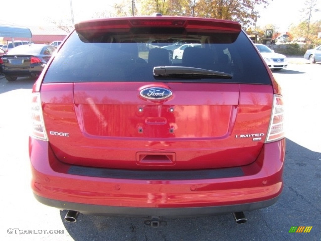 2010 Edge Limited AWD - Red Candy Metallic / Camel photo #9