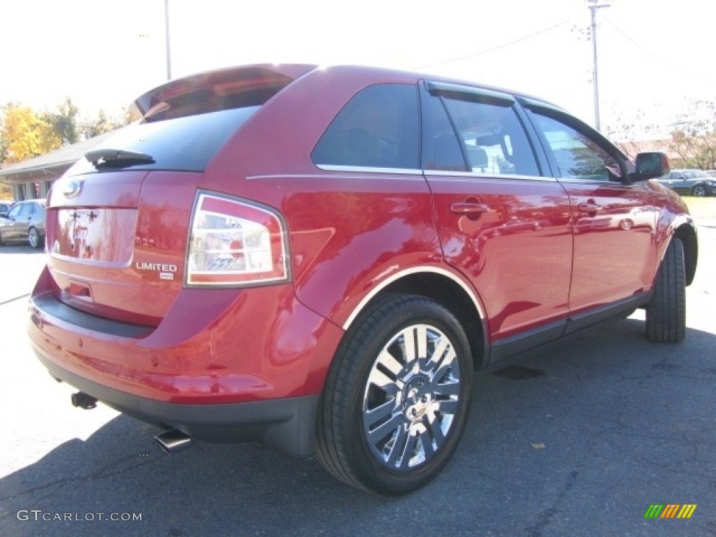 2010 Edge Limited AWD - Red Candy Metallic / Camel photo #10