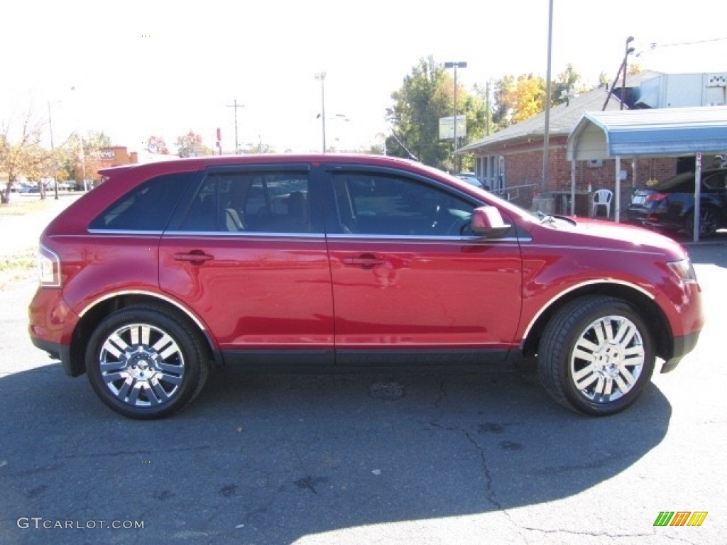 2010 Edge Limited AWD - Red Candy Metallic / Camel photo #11