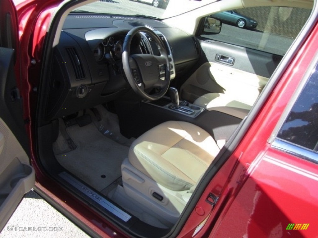 2010 Edge Limited AWD - Red Candy Metallic / Camel photo #16