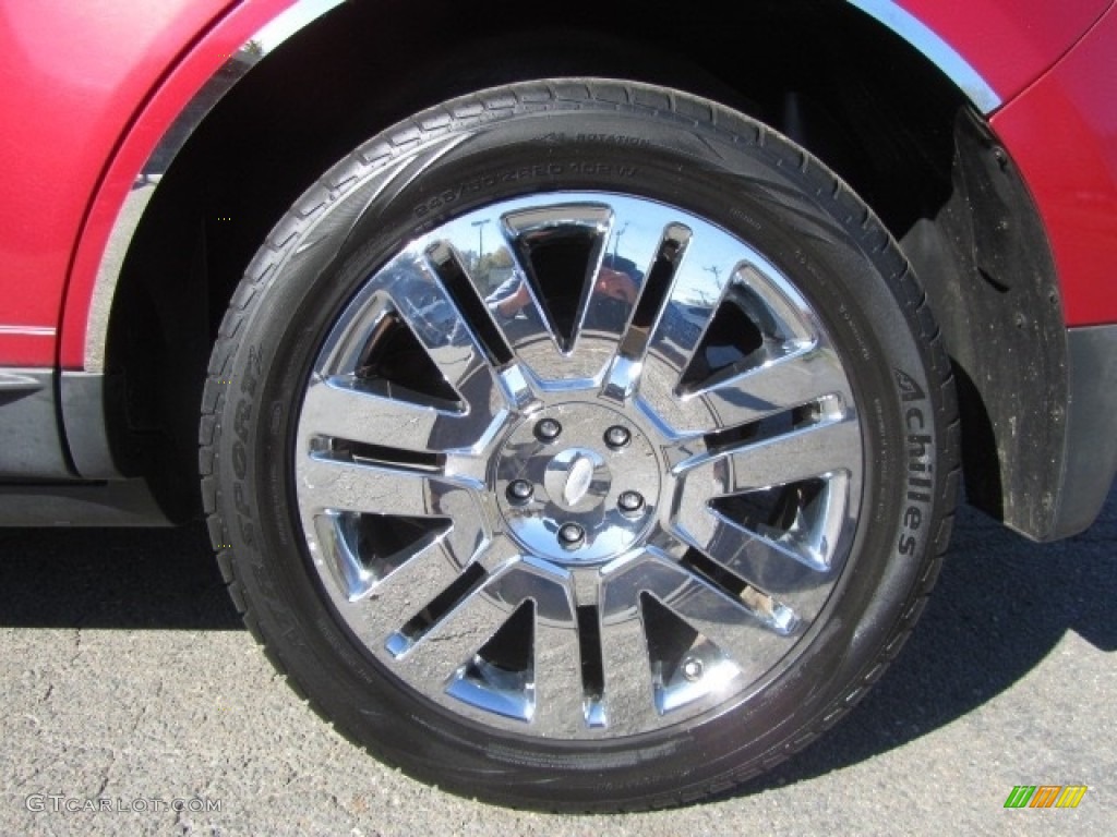 2010 Edge Limited AWD - Red Candy Metallic / Camel photo #26